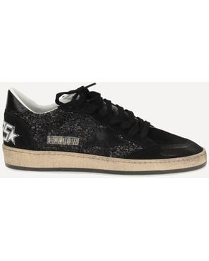 Golden Goose Ball Star Glitter Trainers - Black