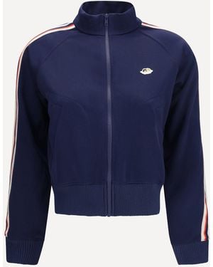 Fiorucci Cropped Sweatshirt With Angels Patch - Blue