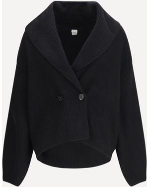 TOTEME Cardigan Con Scollo A Scialle - Nero