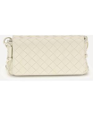 Bottega Veneta Intrecciato Shoulder Bag - Natural