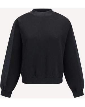 Moose Knuckles Mix Media Crewneck Jumper - Blue