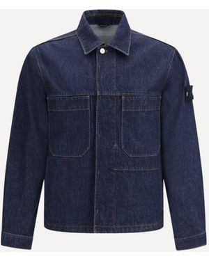 Stone Island Denim Shirt Jacket - Blue