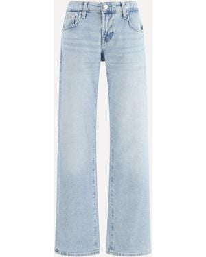 7FOR Low Straight Jeans - Blue