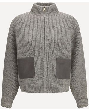 Fabiana Filippi Lurex Bouclé Yarn Jumper - Grey