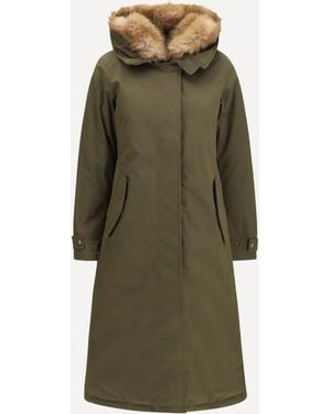 Woolrich Padded Best Cotton Long Parka - Green