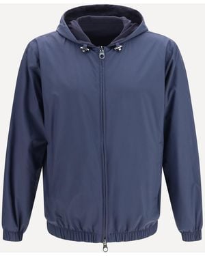 Loro Piana Windmate Hooded Bomber - Blue