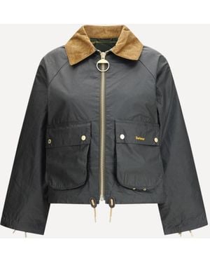 Barbour Marron Waxed Jacket - Grey
