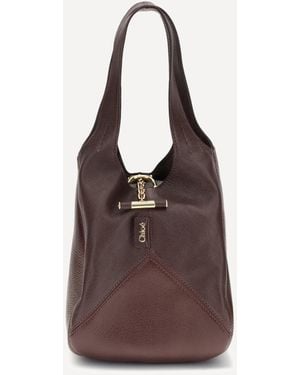 Chloé Borsa A Spalla Balloon Piccola - Marrone