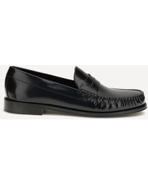 Tom Ford Polished Leather Loafers - White