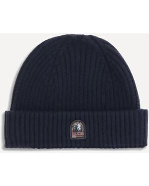Parajumpers Ribbed Beanie Hat - Blue
