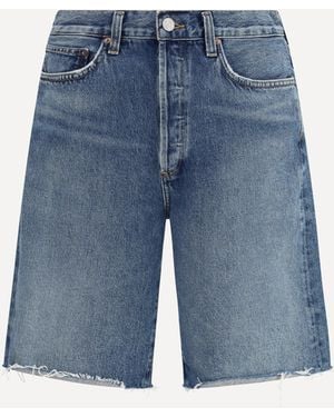 Agolde Anson Denim Shorts - Blue