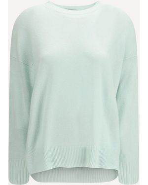Allude Round-Neck Cashmere Jumper - Green