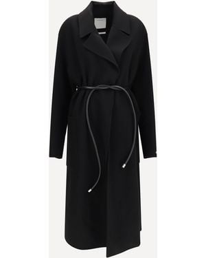 Max Mara Zannata Oversized Wool Double Coat - Black