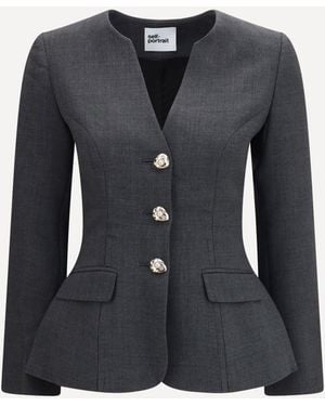 Self-Portrait Blazer - Nero