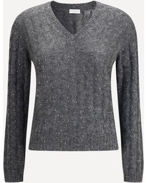 Brunello Cucinelli Maglione Dazzling Cable - Blu
