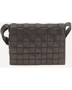 Bottega Veneta Orto Messenger Crossbody Bag - Grey