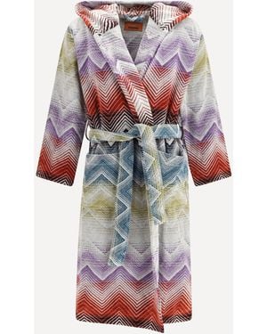 Missoni Marea Hooded Bathrobe - White