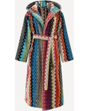 Missoni Giacomo Hooded Bathrobe - White