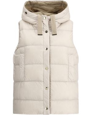 MAX MARA JSOFT ダウンベスト Jsoft リバーシブルキルテッドダウンベスト - Max Mara