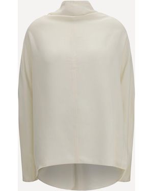 TOTEME Cowl Neck Blouse - White