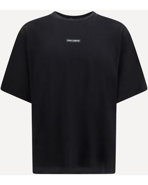 Dolce & Gabbana Cotton T-Shirt - Black