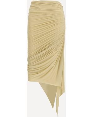 Francesco Murano Draped Midi Skirt - White