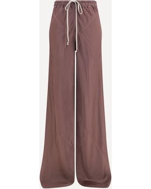 Rick Owens Silk Trousers - Purple