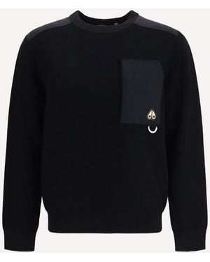 Moose Knuckles Series Elowan Crewneck Jumper - Blue