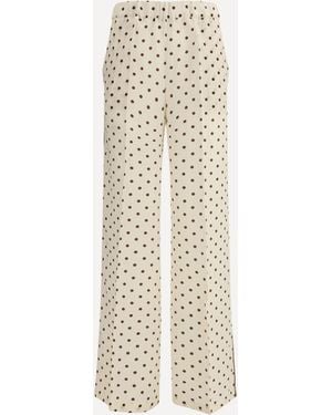 P.A.R.O.S.H. P. A.R. O.S. H. Polka-Dot Trousers - White