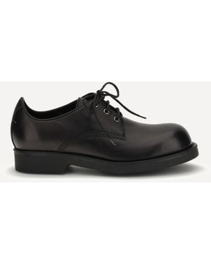 MM6 by Maison Margiela Biker Lace-Up Shoes - Black