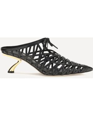 Ferragamo S Sculpted Heel Mules - White