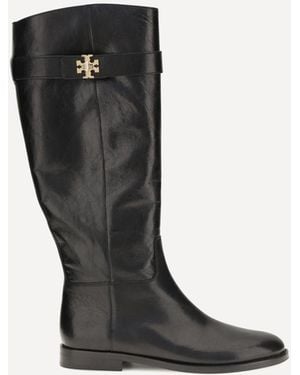 Tory Burch T Lock Riding Boots - Black