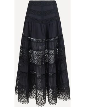 Charo Ruiz Serza Long Skirt - Blue