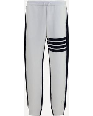 Thom Browne Loopback 4-Bar Track Pants - Gray