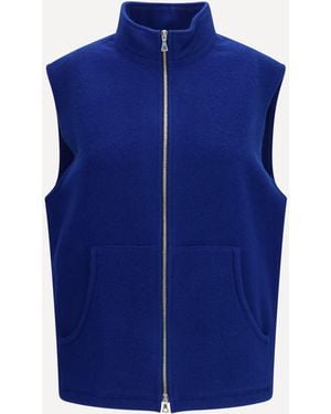 Rier Virgin Wool Vest - Blue