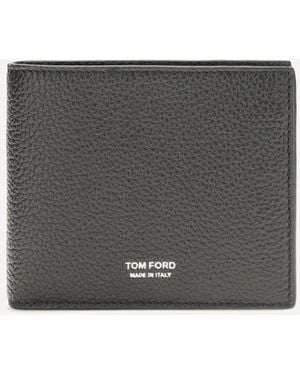 Tom Ford T Line Bifold Wallet - Grey