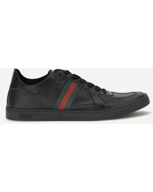 Gucci Stretch Coda Leather Sneakers - White