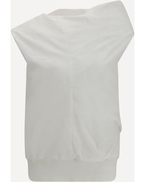 Sacai Poplin Top - White