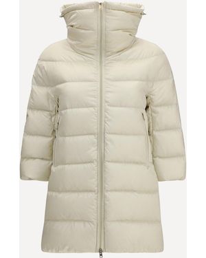 Herno Long Cleofe Padded Puffer Jacket - White
