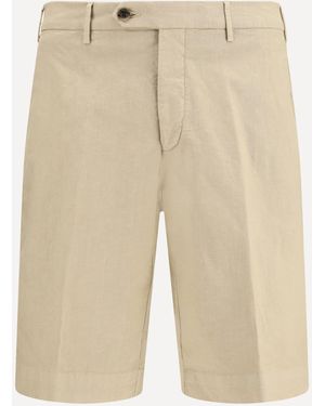 Germano Extended Flap Shorts - Natural