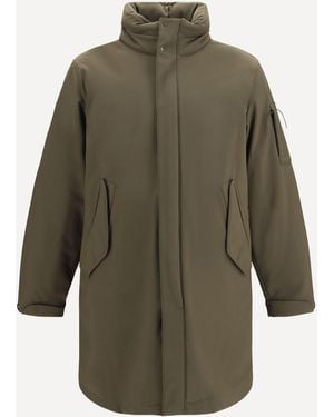 C.P. Company C. P. Company C. P. Shell-R Padded Long Parka - Green
