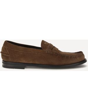Prada Suede Loafers - White