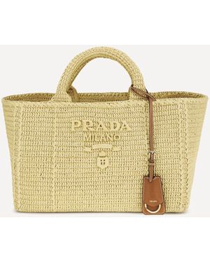 Prada Large Crochet Tote Bag - Metallic