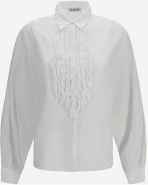 SOSUE Antonia Ruffle Shirt - Gray