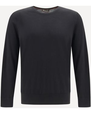 Loro Piana Virgin Wool Jumper - Blue