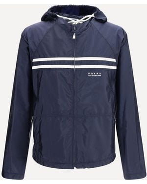 Prada Oversize Re-Nylon Jacket - Blue