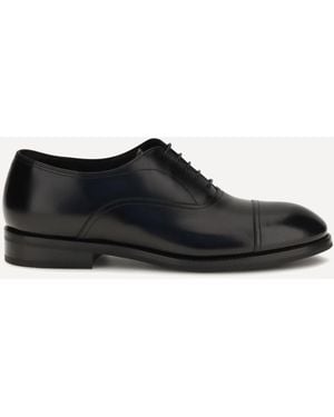 Santoni Leather Lace-Up Shoes - White