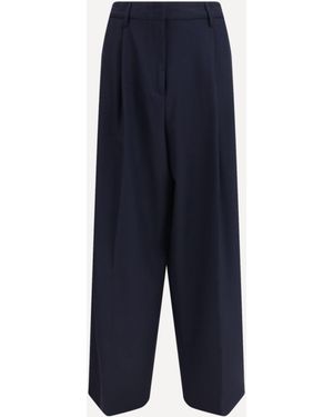 Fabiana Filippi Fluid Techno-Tailoring Trousers - Blue