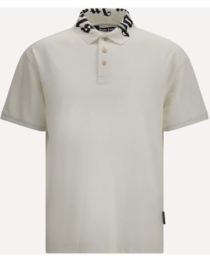 Palm Angels Neck Logo Polo - Grey