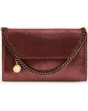 Stella McCartney Portafogli Falabella Con Catena - Viola